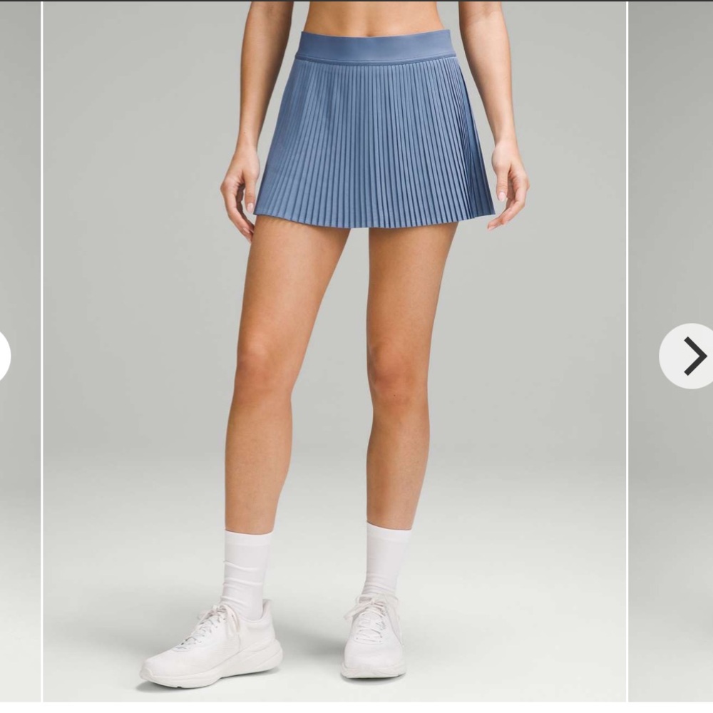 Lululemon varsity high-rise pleated tennis skirt in oasis blue, new w/o tags